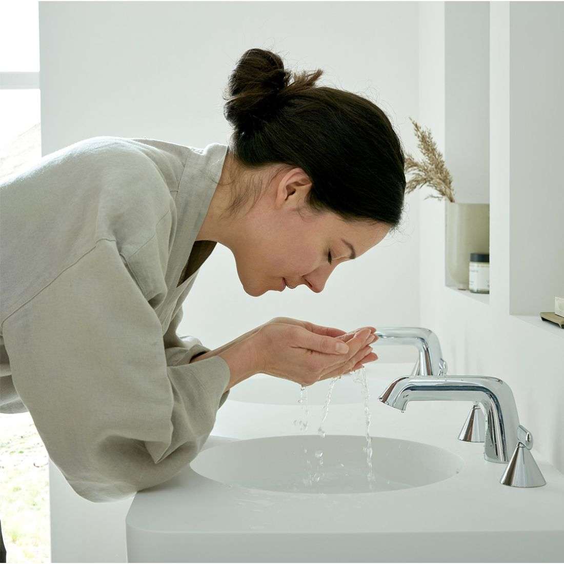 Vado Arrondi 3 Hole Basin Mixer Lever Handle - Image 2