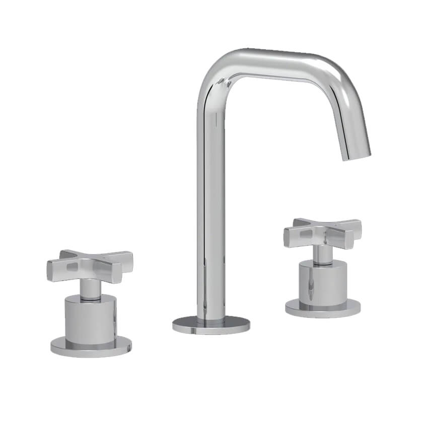 Coalbrook Bank 3 hole basin with angled fixed Spout