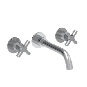 Coalbrook Bank 3 hole Wall Mounted Basin Mixer – 190mm Spout With Boss