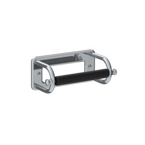 Lefroy Brooks Classic Paper Holder With Black Ceramic Bar - Chrome