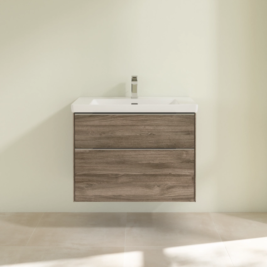 Villeroy & Boch Subway 3.0 80cm Basin & Vanity Unit, 2 Drawer
