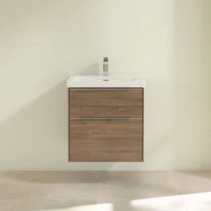 Villeroy & Boch Subway 3.0 60cm Basin & Vanity Unit, 2 Drawer