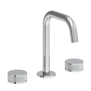 Coalbrook Decca deck mounted 3 hole basin mixer angled spout