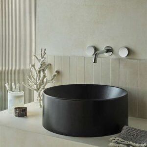 Coalbrook Decca wall mounted 3 hole basin mixer