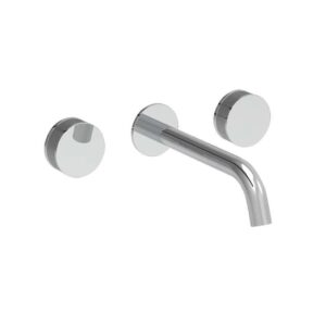 Coalbrook Decca 3 Hole wall mounted basin mixer 190mm spout