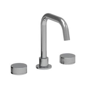 Coalbrook Decca 3 hole deck mounted basin mixer swivel angled spout