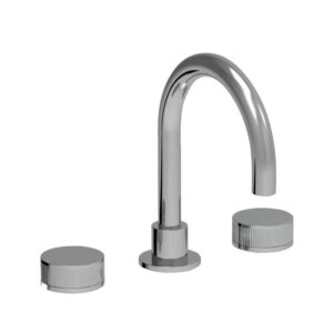 Coalbrook Decca 3 Hole deck mounted basin mixer swivel round spout