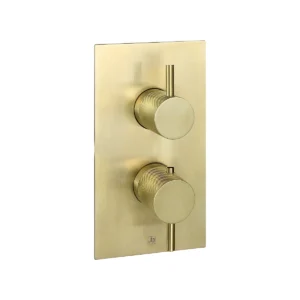 JTP VOS Knurled 1 Outlet Thermostatic Concealed Shower Valve
