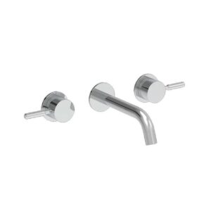 Coalbrook Domo wall mounted 3 hole basin mixer