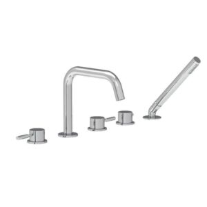 Coalbrook Domo deck mounted 5 hole bath filler & pull out spray
