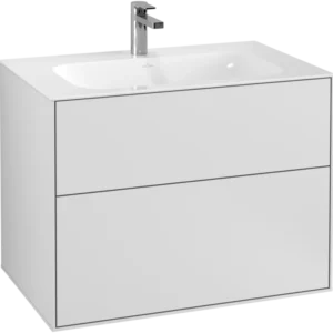 Villeroy & Boch Finion Vanity unit, 2 Drawers, 796 x 591 x 498 mm, White Matt Lacquer