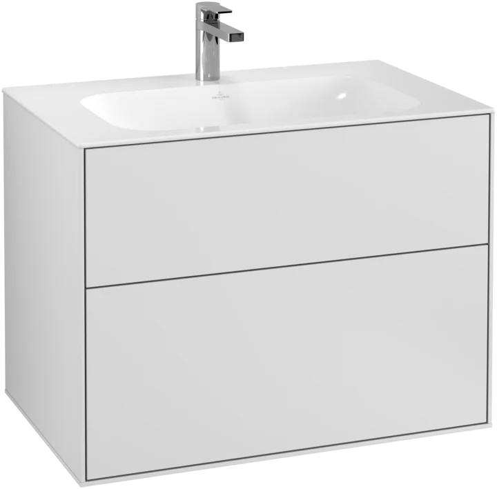 Villeroy & Boch Finion Vanity unit, 2 Drawers, 796 x 591 x 498 mm, White Matt Lacquer