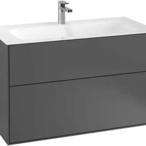 Villeroy & Boch Finion Vanity unit, 2 Drawers, 996 x 591 x 498 mm, Anthracite Matt Lacquer