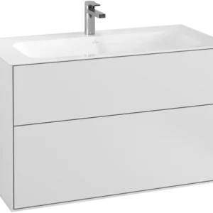 Villeroy & Boch Finion Vanity unit, 2 Drawers, 996 x 591 x 498 mm, White Matt Lacquer