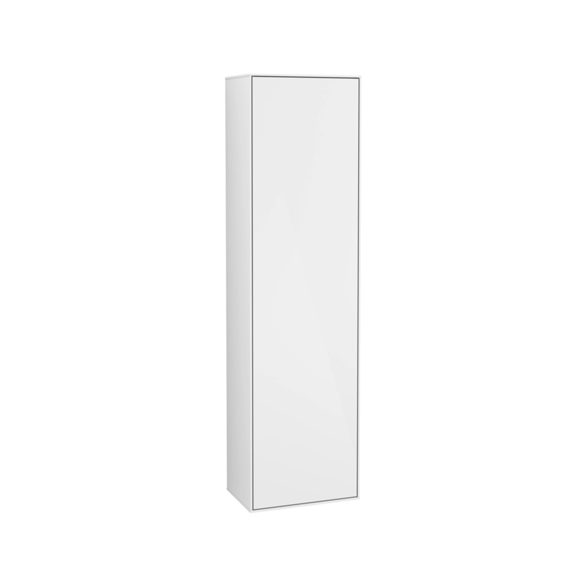 Villeroy & Boch Finion Tall cabinet 1 door, 418 x 1516 x 270 mm, Glossy White Lacquer