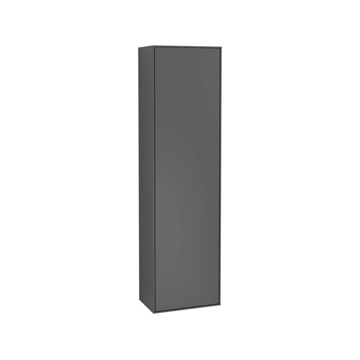 Villeroy & Boch Finion Tall cabinet 1 door, 418 x 1516 x 270 mm, Anthracite Matt Lacquer