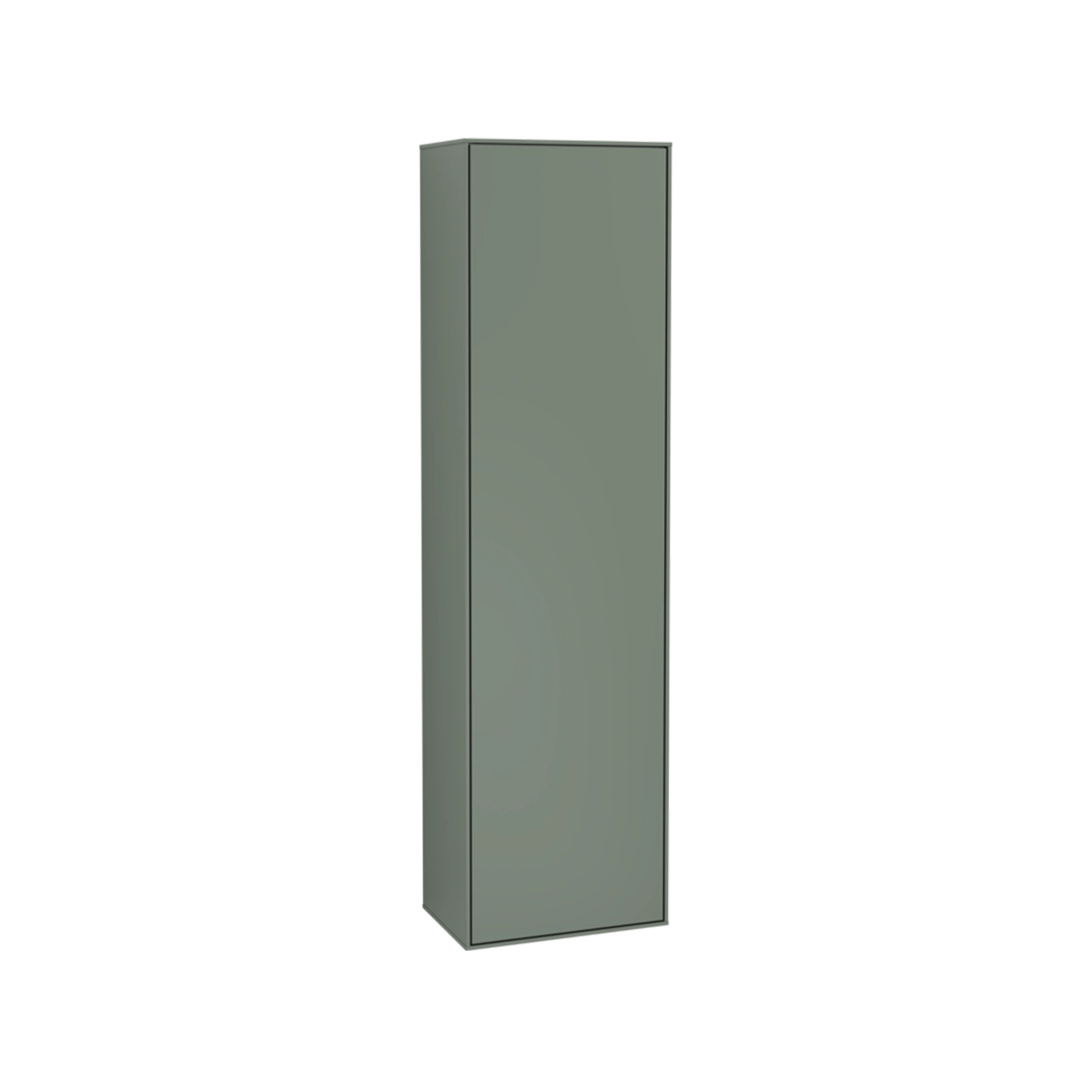 Villeroy & Boch Finion Tall cabinet 1 door, 418 x 1516 x 270 mm, Olive Matt Lacquer