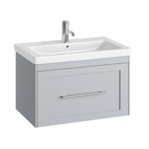 Abacus Concept Shaker 80cm Basin Furniture Pack, Stone Grey