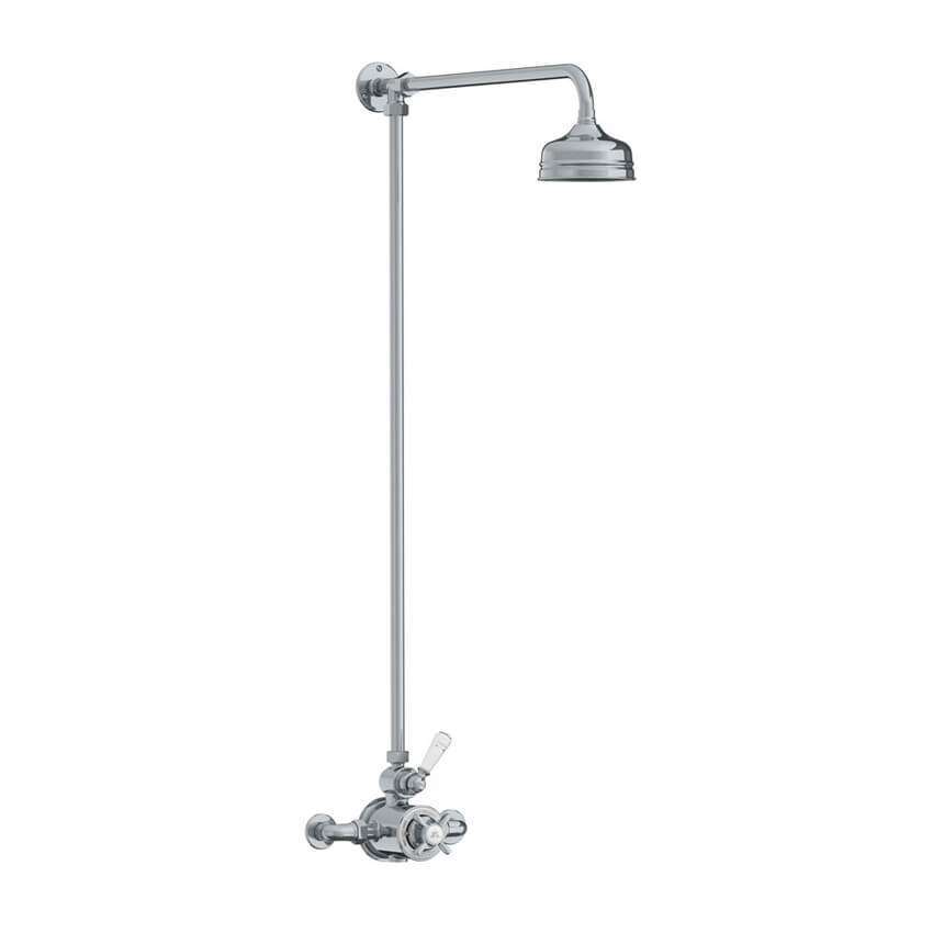 Lefroy Brooks Classic Thermostatic Valve With Riser - Chrome