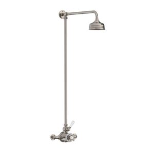 Lefroy Brooks Classic Thermostatic Valve With Riser - Silver Nickel