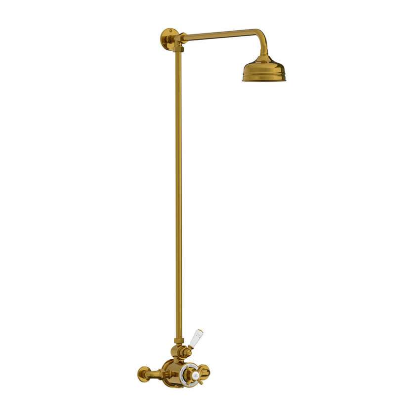 Lefroy Brooks Classic Thermostatic Valve With Riser - Polished Brass