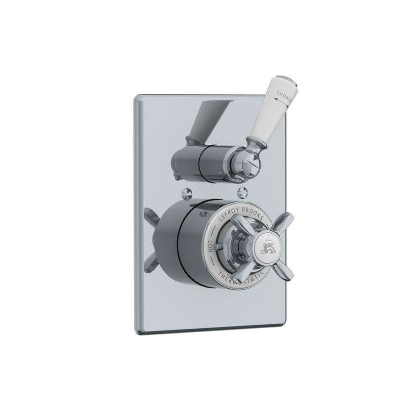 Lefroy Brooks Classic Concealed Thermostatic Valve - Silver Nickel