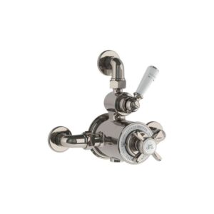 Lefroy Brooks Classic Thermostatic Valve With Top Return - Silver Nickel