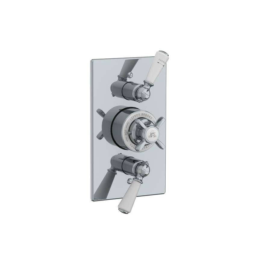 Lefroy Brooks Classic Concealed Dual Thermostatic Valve - Chrome