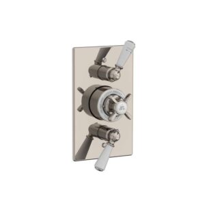 Lefroy Brooks Classic Concealed Dual Thermostatic Valve - Silver Nickel