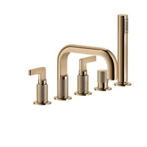 Gessi Inciso - Five Hole Bath Shower Mixer With Diverter