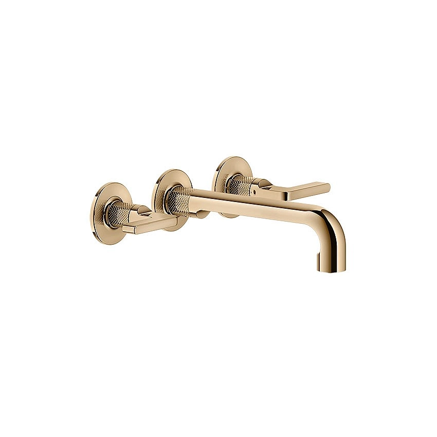Gessi Inciso - Wall Mounted Three Hole Basin Mixer