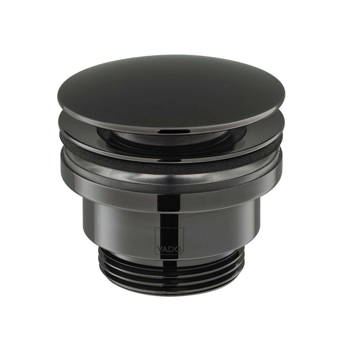 Vado Omika Universal Basin Waste, Polished Black - Image 2