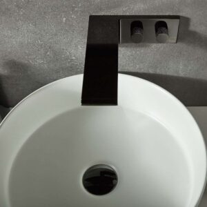 Vado Omika Universal Basin Waste, Polished Black