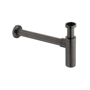 Vado Round Bottle Trap - Brushed Black