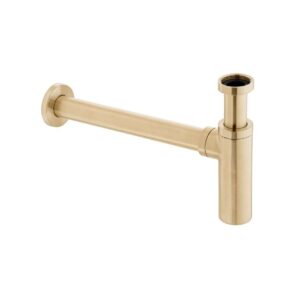 Vado Round Bottle Trap - Brushed Gold