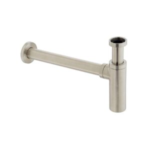 Vado Round Bottle Trap - Brushed Nickel