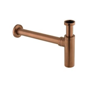 Vado Round Bottle Trap - Brushed Bronze