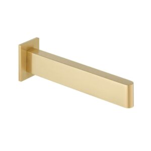 Vado Edit Wall Mounted Bath Spout - Brushed Gold