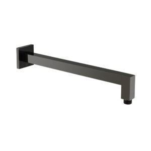Vado Omika Noir Easy Fit Square Shower Arm, Polished Black