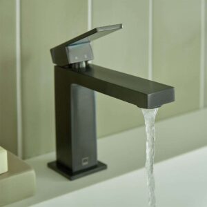 Vado Notion Slimline Mono Basin Mixer - Brushed Black