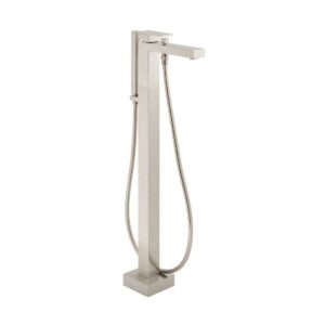 Vado Notion Floor Standing Bath Shower Mixer - Brushed Nickel