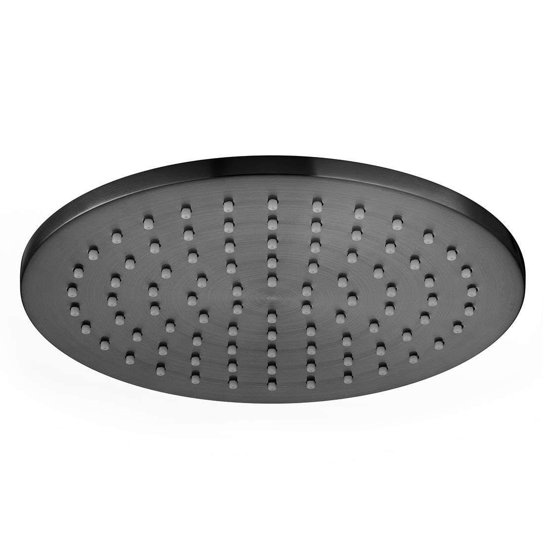 Vado Single Function Easy Clean Round Shower Head 200mm (8") Brushed Black