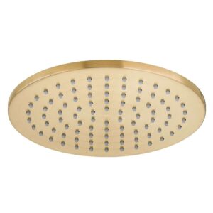 Vado Single Function Easy Clean Round Shower Head 200mm (8") Brushed Gold