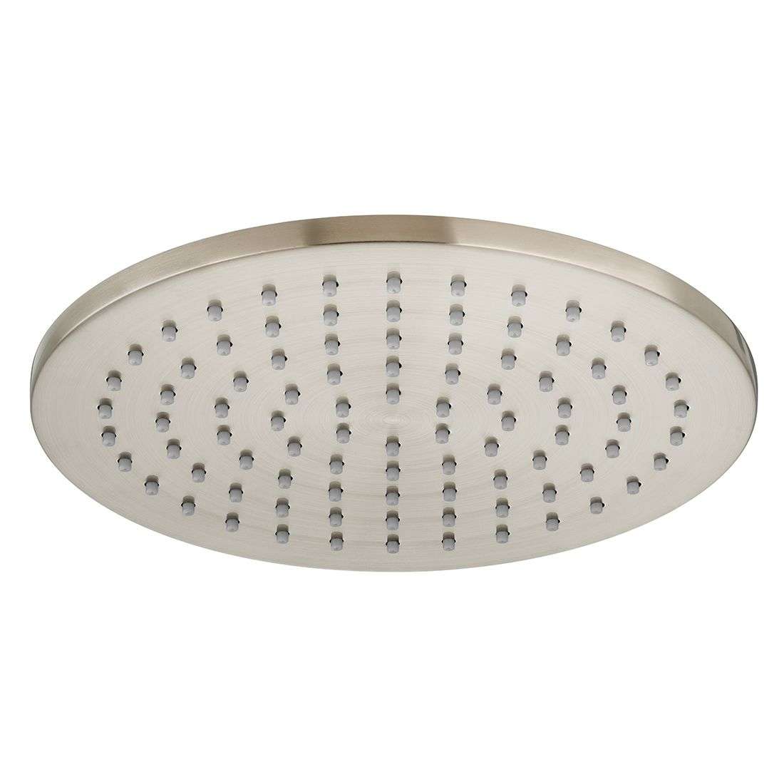 Vado Single Function Easy Clean Round Shower Head 200mm (8") Brushed Nickel