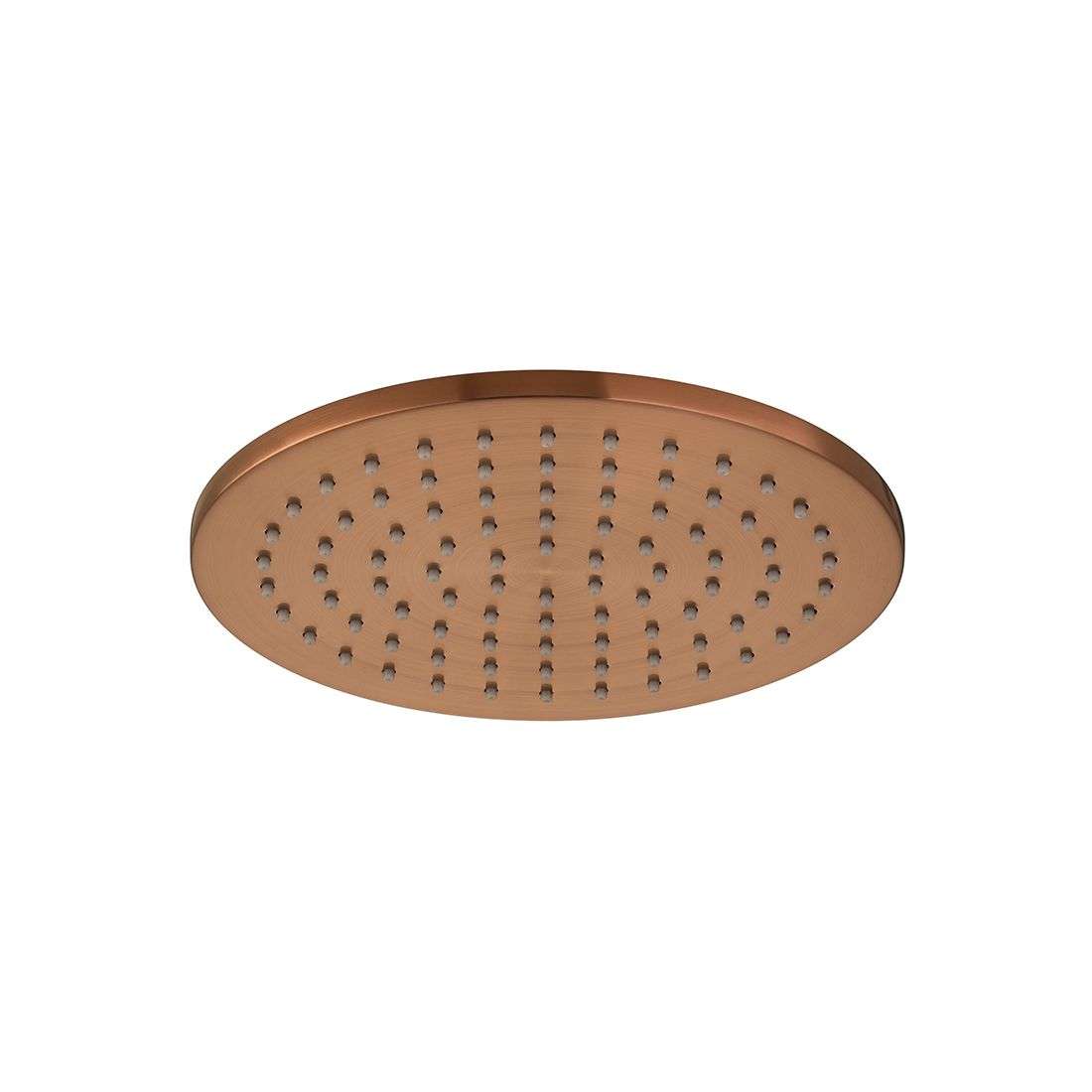 Vado Single Function Easy Clean Round Shower Head 200mm (8") Brushed Bronze