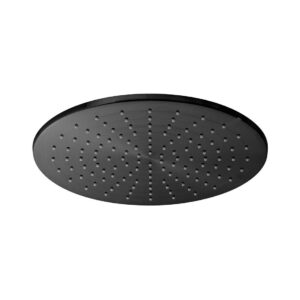 Vado Single Function Easy Clean Round Shower Head 300mm (12") Brushed Black