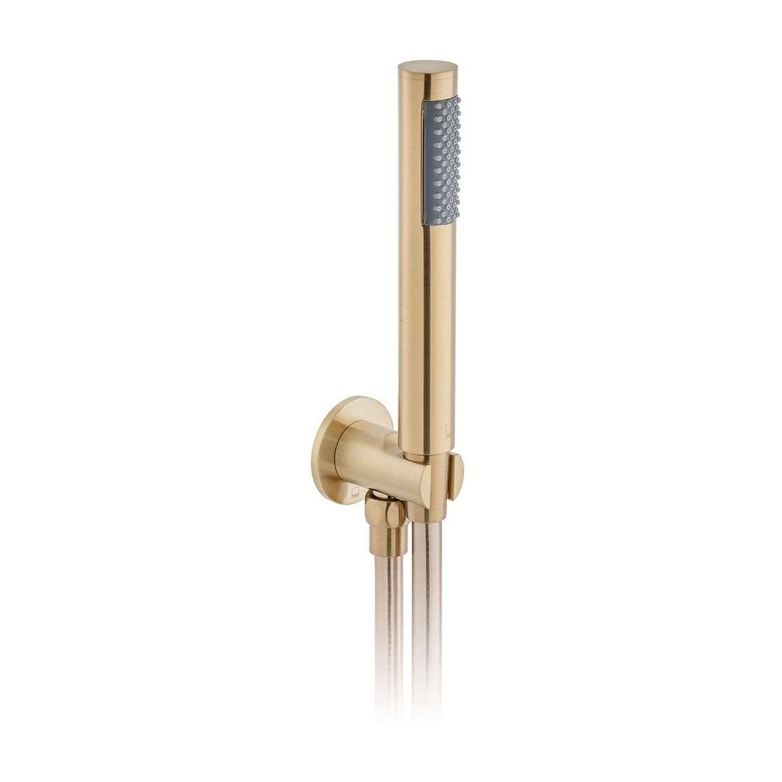 Vado Round Single Function Mini Shower Kit, Brushed Gold
