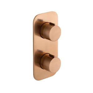 Vado Tablet Altitude Vertical Concealed 1 Outlet Thermostatic Valve, Brushed Bronze