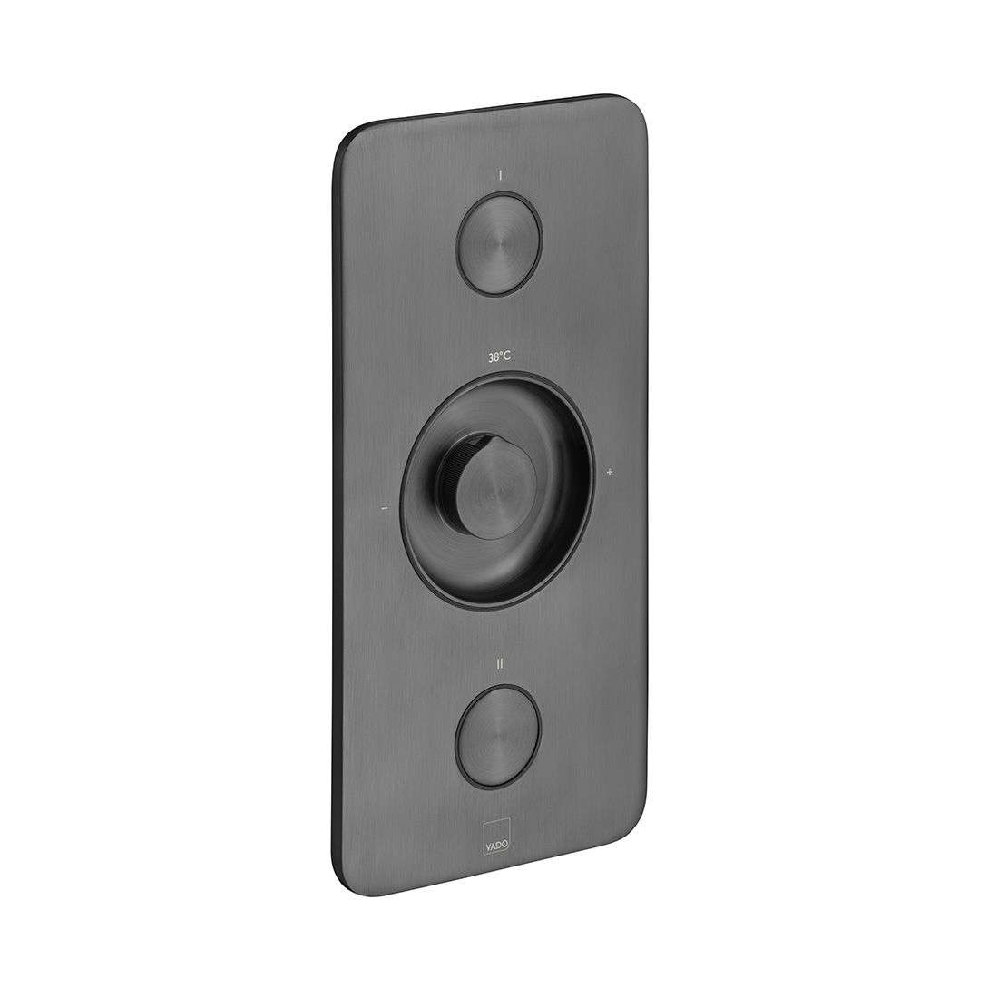 Vado Zone 2 Outlet Vertical Concealed Thermostatic Valve, Brushed Black