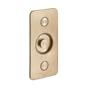 Vado Zone 2 Outlet Vertical Concealed Thermostatic Valve, Brushed Gold